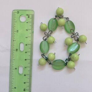 Semi-Precious Beaded Bracelet Green